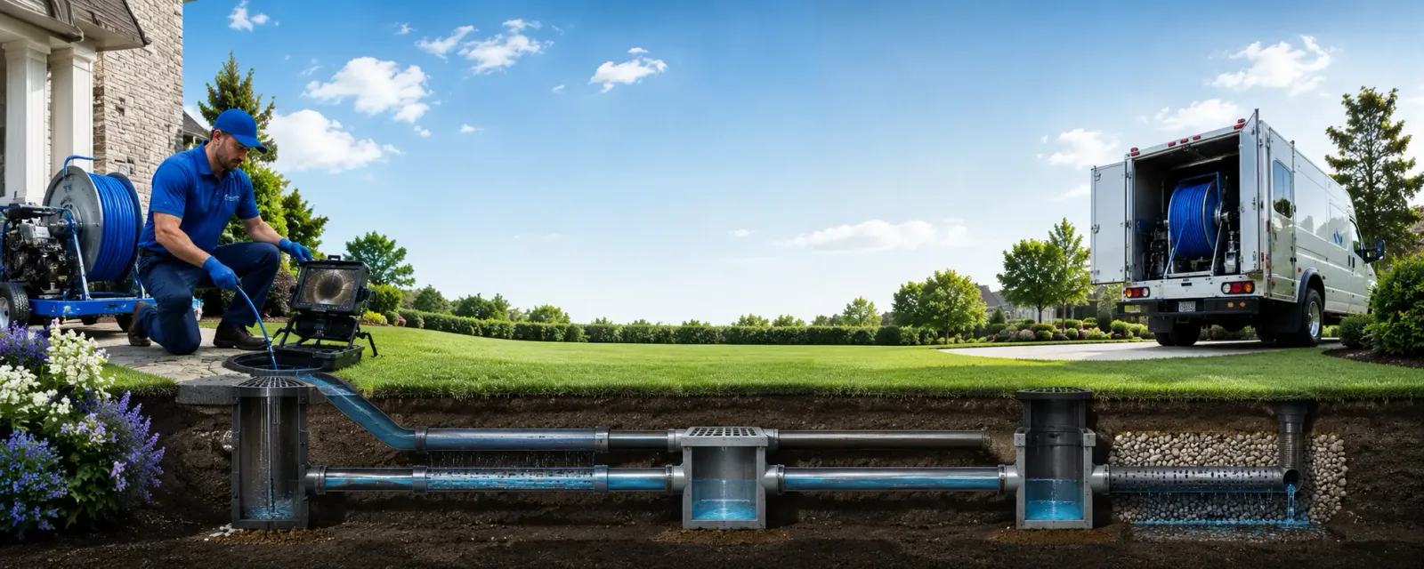 Outdoor drain cleaning information for Roy, WA